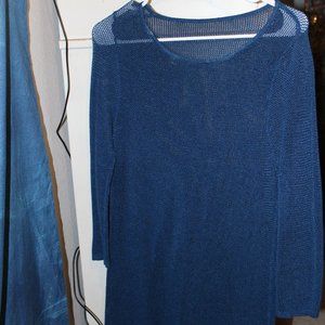 Mesh blue long sleeve